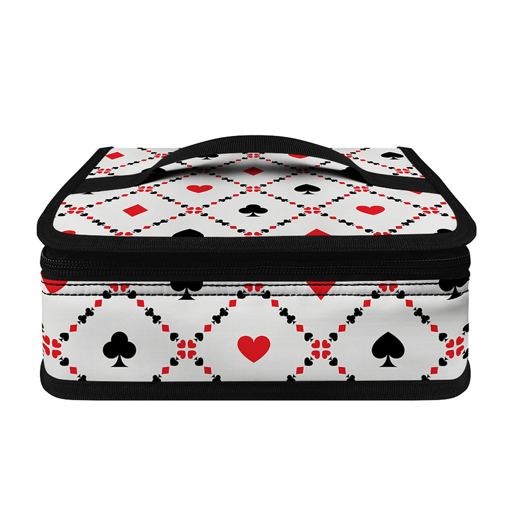 Poker Playing Card Suits Pattern Print Small Lunch Bag