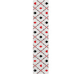 Poker Playing Card Suits Pattern Print Table Runner