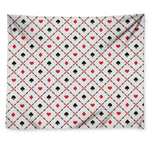 Poker Playing Card Suits Pattern Print Tapestry