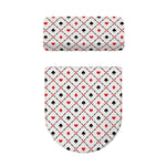 Poker Playing Card Suits Pattern Print Toilet Lid And Tank Cover Set