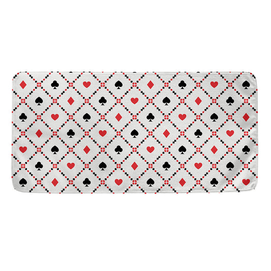 Poker Playing Card Suits Pattern Print Towel