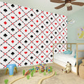 Poker Playing Card Suits Pattern Print Wall Sticker