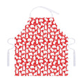 Polar Bear And Snowflake Pattern Print Adjustable Apron