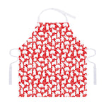Polar Bear And Snowflake Pattern Print Adjustable Apron