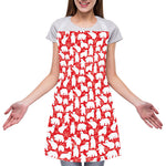 Polar Bear And Snowflake Pattern Print Adjustable Apron