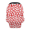 Polar Bear And Snowflake Pattern Print Baby Seat Cover