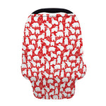 Polar Bear And Snowflake Pattern Print Baby Seat Cover