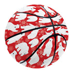 Polar Bear And Snowflake Pattern Print Basketball