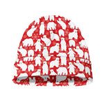 Polar Bear And Snowflake Pattern Print Beanie
