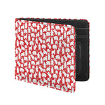Polar Bear And Snowflake Pattern Print Bifold Wallet