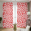 Polar Bear And Snowflake Pattern Print Dimout Pencil Pleat Curtains