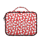 Polar Bear And Snowflake Pattern Print Briefcase Bible Bag