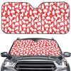 Polar Bear And Snowflake Pattern Print Car Windshield Sun Shade