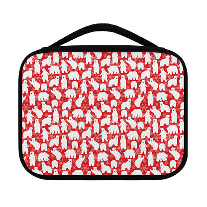 Polar Bear And Snowflake Pattern Print Classic Bible Case