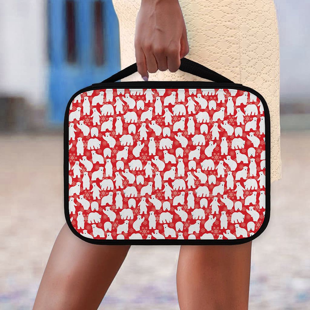 Polar Bear And Snowflake Pattern Print Classic Bible Case