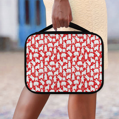 Polar Bear And Snowflake Pattern Print Classic Bible Case