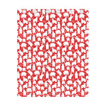 Polar Bear And Snowflake Pattern Print Curtain