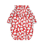 Polar Bear And Snowflake Pattern Print Dog Zip Up Hoodie
