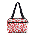 Polar Bear And Snowflake Pattern Print Double Strap Bible Bag