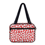 Polar Bear And Snowflake Pattern Print Double Strap Bible Bag