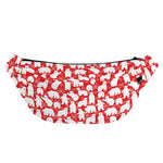 Polar Bear And Snowflake Pattern Print Fanny Pack