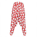 Polar Bear And Snowflake Pattern Print Hammer Pants