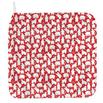 Polar Bear And Snowflake Pattern Print Hand Towel