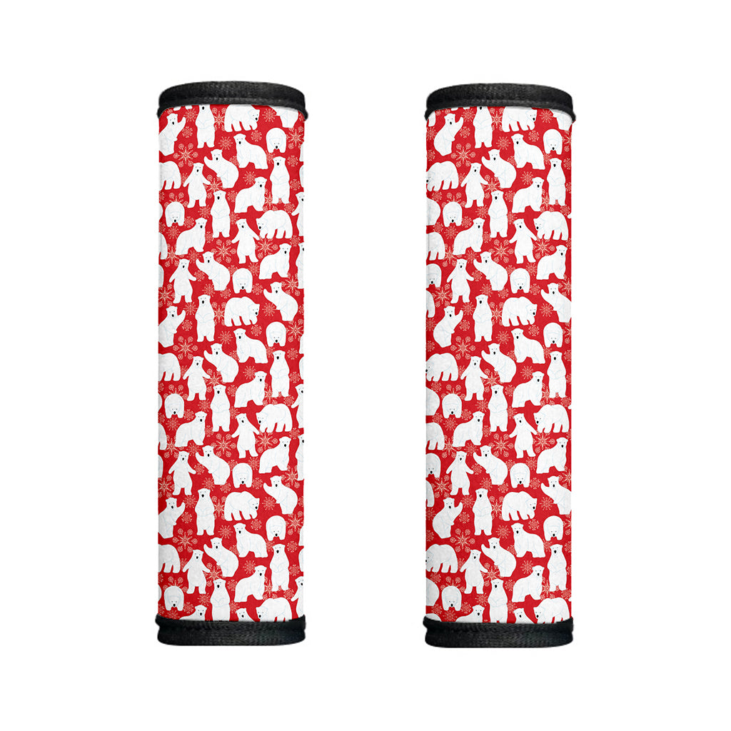 Polar Bear And Snowflake Pattern Print Handle Covers