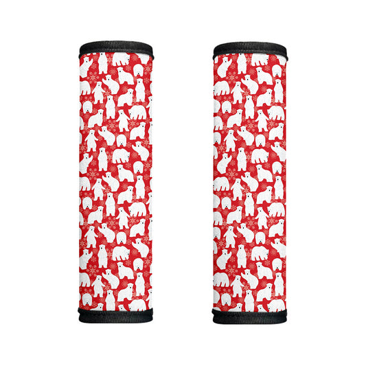 Polar Bear And Snowflake Pattern Print Handle Covers