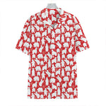 Polar Bear And Snowflake Pattern Print Hawaiian Shirt