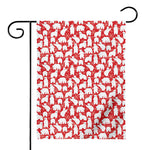 Polar Bear And Snowflake Pattern Print House Flag