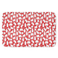 Polar Bear And Snowflake Pattern Print Indoor Door Mat