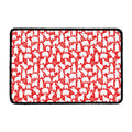 Polar Bear And Snowflake Pattern Print Kitchen Mat