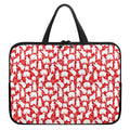 Polar Bear And Snowflake Pattern Print Laptop Sleeve With Handle