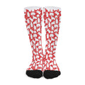 Polar Bear And Snowflake Pattern Print Long Socks