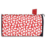 Polar Bear And Snowflake Pattern Print Mailbox Cover