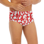Polar Bear And Snowflake Pattern Print Men's Briefs