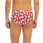 Polar Bear And Snowflake Pattern Print Men's Briefs