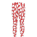 Polar Bear And Snowflake Pattern Print Men's Leggings