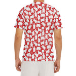 Polar Bear And Snowflake Pattern Print Men's Short Sleeve Rash Guard
