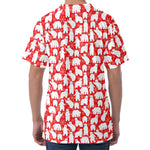 Polar Bear And Snowflake Pattern Print Men's Velvet T-Shirt
