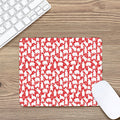 Polar Bear And Snowflake Pattern Print Mouse Pad
