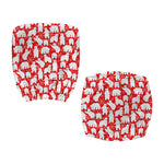 Polar Bear And Snowflake Pattern Print Office Chair Cover