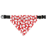 Polar Bear And Snowflake Pattern Print Over The Collar Dog Bandana