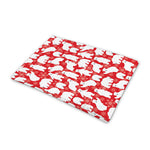 Polar Bear And Snowflake Pattern Print Pet Cooling Mat Cover