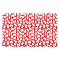 Polar Bear And Snowflake Pattern Print Polyester Doormat