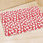 Polar Bear And Snowflake Pattern Print Polyester Doormat
