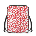 Polar Bear And Snowflake Pattern Print Rectangular Crossbody Bag