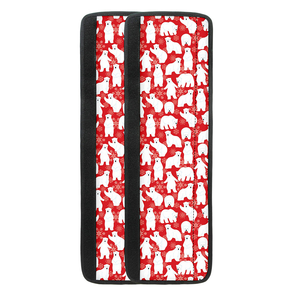 Polar Bear And Snowflake Pattern Print Refrigerator Handle Covers