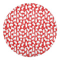 Polar Bear And Snowflake Pattern Print Round Blanket
